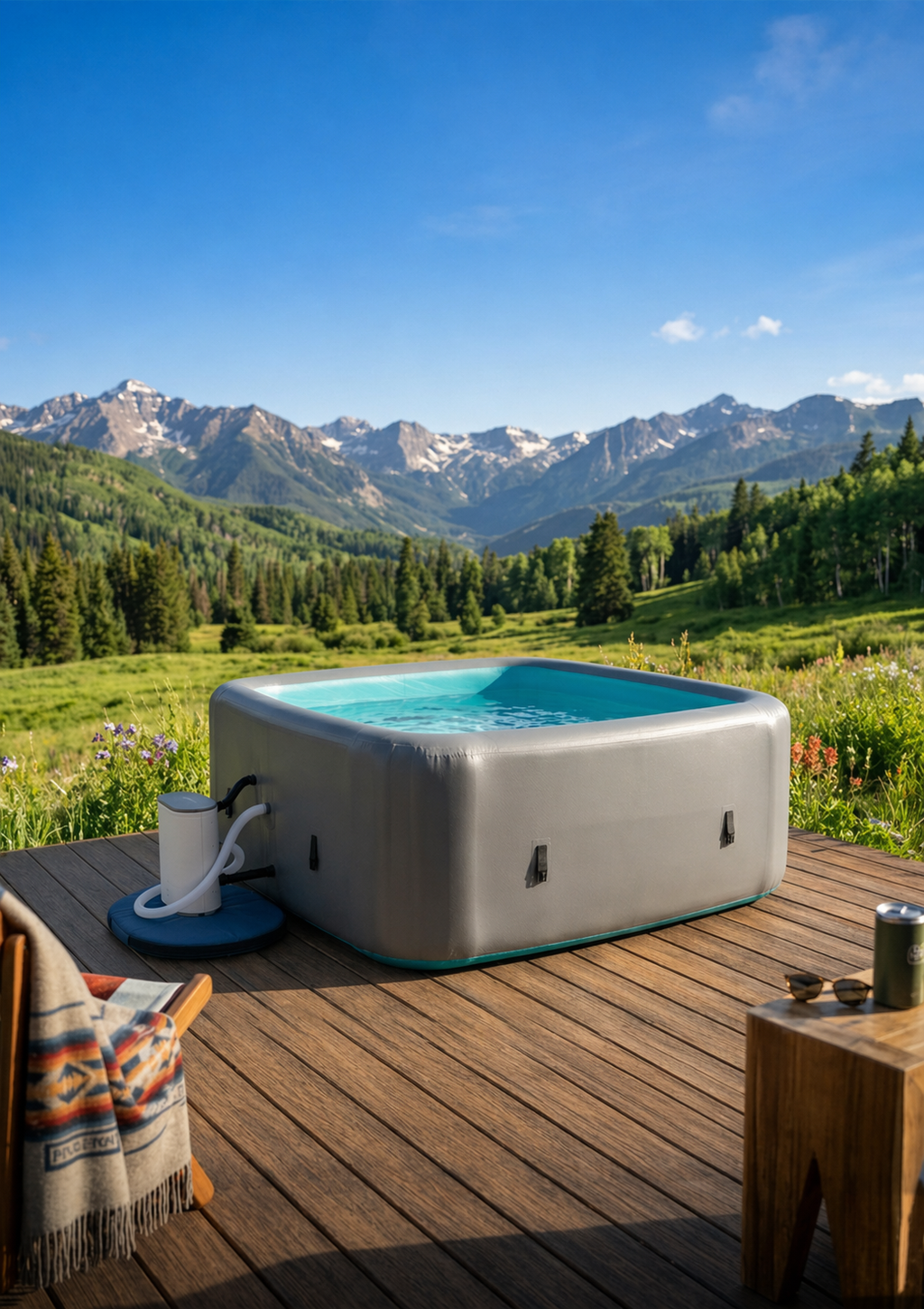Cube-Cuzzi Inflatable Hot Tub